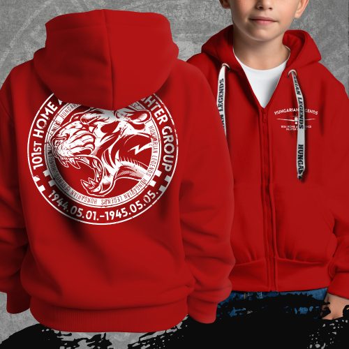 101. PUMA gyerek kapucnis, cipzáras pulóver