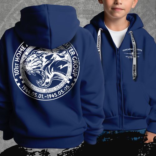 101. PUMA gyerek kapucnis, cipzáras pulóver