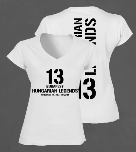 13 - BUDAPEST női v-nyakú póló