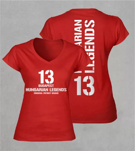 13 - BUDAPEST női v-nyakú póló