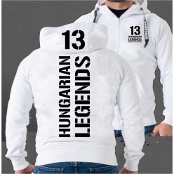 13 - BUDAPEST férfi kapucnis, cipzáras pulóver