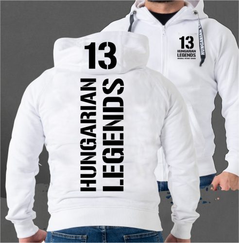 13 - BUDAPEST férfi kapucnis, cipzáras pulóver