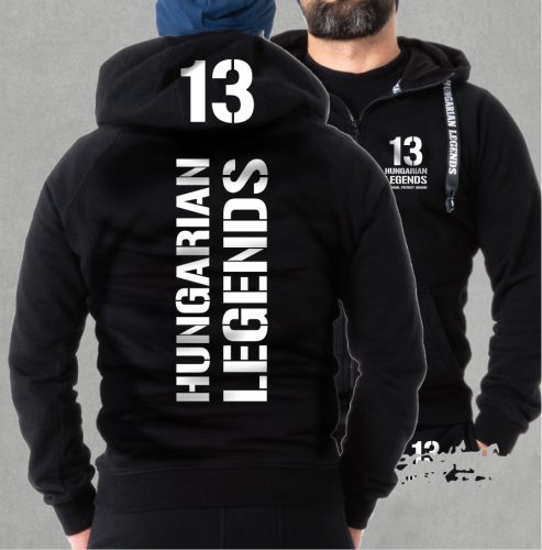 13 - BUDAPEST férfi kapucnis, cipzáras pulóver