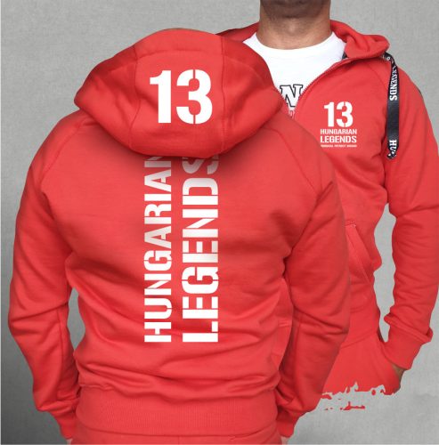 13 - BUDAPEST férfi kapucnis, cipzáras pulóver