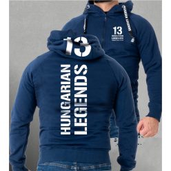 13 - BUDAPEST férfi kapucnis, cipzáras pulóver
