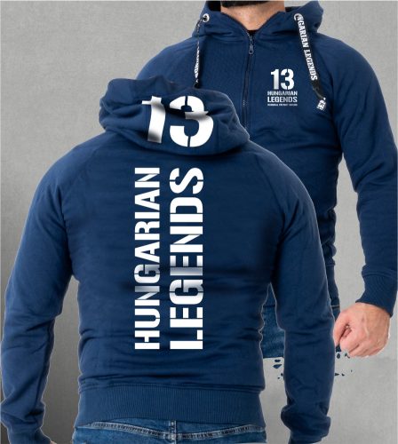 13 - BUDAPEST férfi kapucnis, cipzáras pulóver