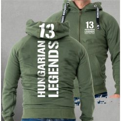 13 - BUDAPEST férfi kapucnis, cipzáras pulóver
