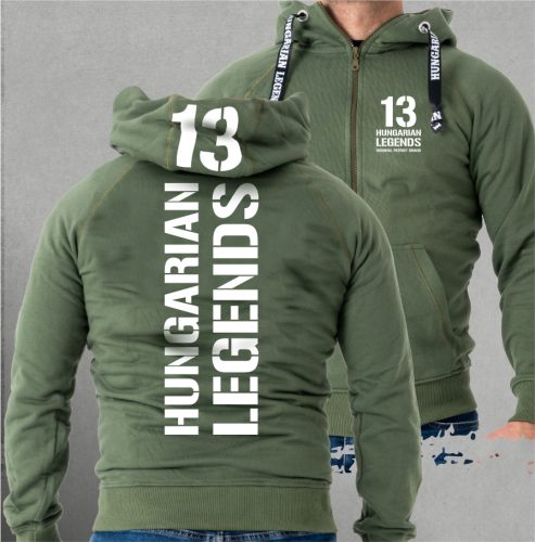 13 - BUDAPEST férfi kapucnis, cipzáras pulóver