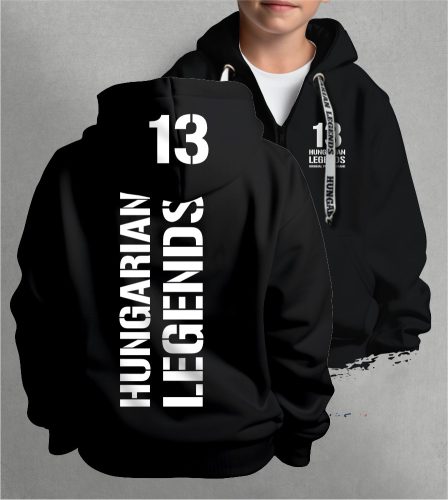 13 - BUDAPEST gyerek kapucnis, cipzáras pulóver