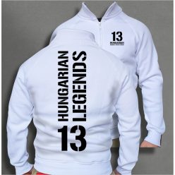 13 - BUDAPEST férfi cipzáras, galléros pulóver