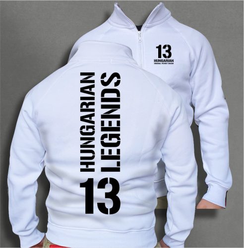 13 - BUDAPEST férfi cipzáras, galléros pulóver