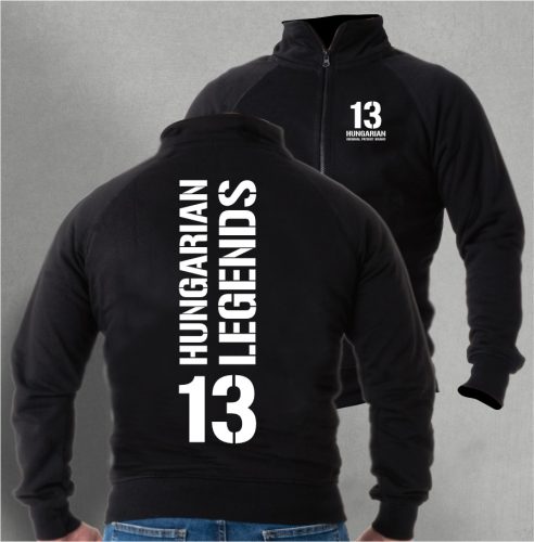 13 - BUDAPEST férfi cipzáras, galléros pulóver