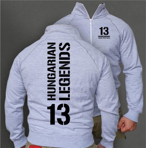 13 - BUDAPEST férfi cipzáras, galléros pulóver