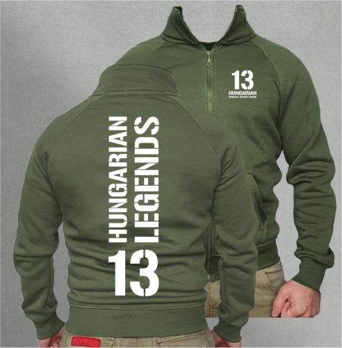 13 - BUDAPEST férfi cipzáras, galléros pulóver