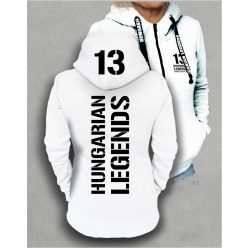 13 - BUDAPEST női cipzáras, kapucnis pulóver