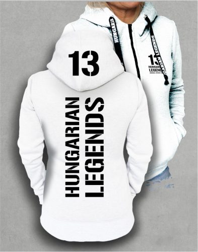 13 - BUDAPEST női cipzáras, kapucnis pulóver