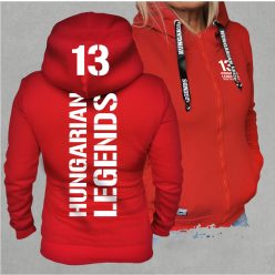 13 - BUDAPEST női cipzáras, kapucnis pulóver