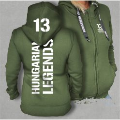 13 - BUDAPEST női cipzáras, kapucnis pulóver