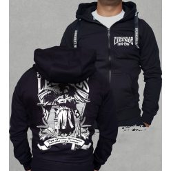 1914-1918 férfi kapucnis, cipzáras pulóver