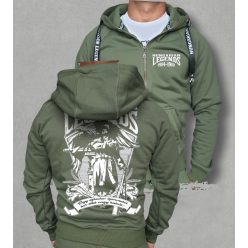 1914-1918 férfi kapucnis, cipzáras pulóver