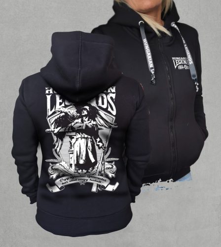 1914-1918 női cipzáras, kapucnis pulóver