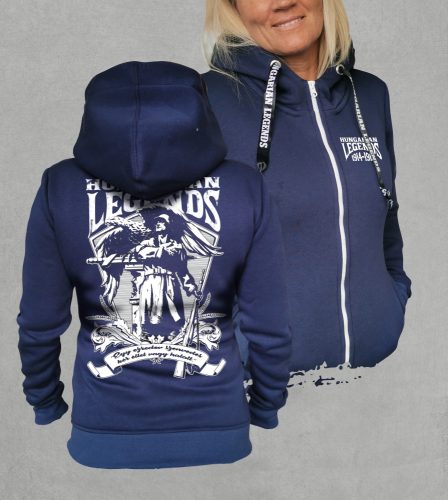 1914-1918 női cipzáras, kapucnis pulóver