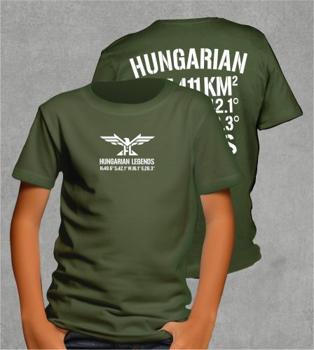 Hungarian Legends - 325 411 KM² gyerek rövid ujjú póló