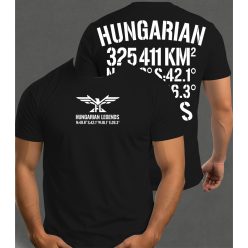 Hungarian Legends - 325 411 KM² férfi rövid ujjú póló