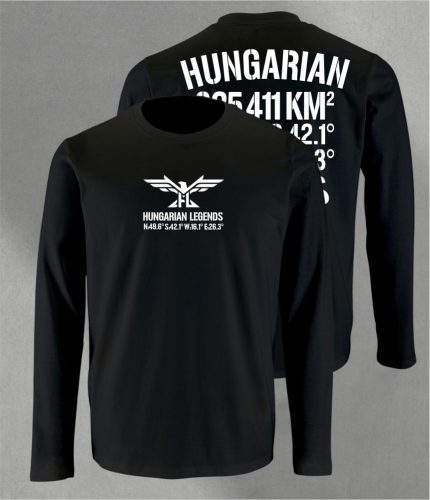 Hungarian Legends - 325 411 KM²  férfi hosszú ujjú póló