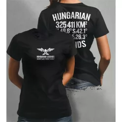 Hungarian Legends - 325 411 KM² női rövid ujjú póló