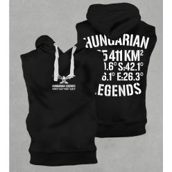   Hungarian Legends - 325 411 KM² férfi kapucnis, belebújós mellény