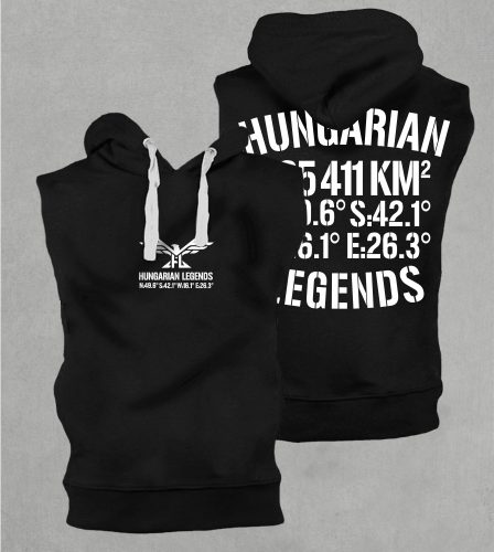 Hungarian Legends - 325 411 KM² férfi kapucnis, belebújós mellény