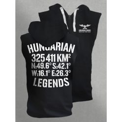   Hungarian Legends - 325 411 KM² férfi kapucnis, cipzáras mellény