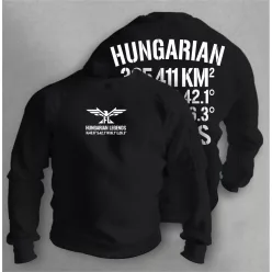  Hungarian Legends - 325 411 KM² férfi kerek nyakú pulóver