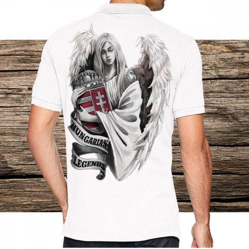 Angyal férfi galléros póló