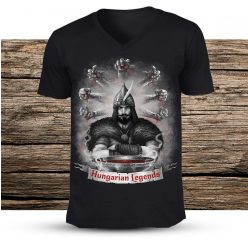 Árpád vezér férfi v-nyakú póló