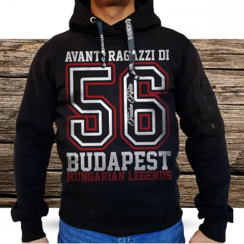 Avanti férfi kapucnis, belebújós pulóver