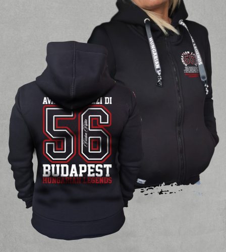 Avanti női cipzáras, kapucnis pulóver