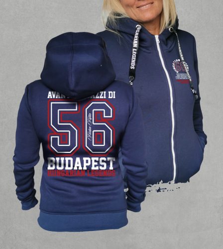 Avanti női cipzáras, kapucnis pulóver