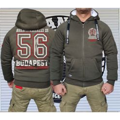 Avanti férfi sherpa béléses cipzáras pulóver