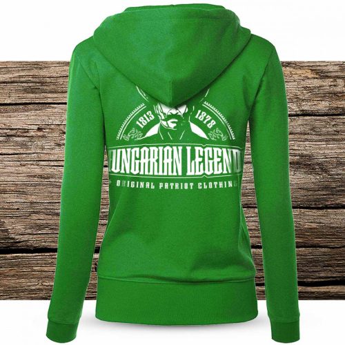 Betyár felirattal - női cipzáras, kapucnis pulóver