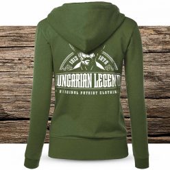 Betyár felirattal - női cipzáras, kapucnis pulóver