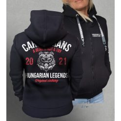 A medve nem játék! - női cipzáras, kapucnis pulóver