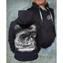   Csaba királyfi csillagösvénye női cipzáras, kapucnis pulóver