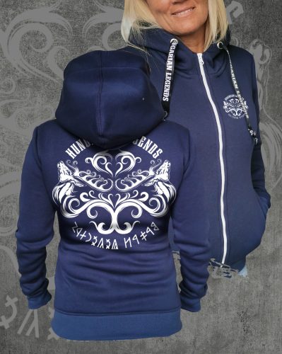 Csodaszarvas 2024 női cipzáras, kapucnis pulóver