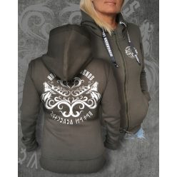 Csodaszarvas 2024 női cipzáras, kapucnis pulóver