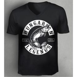 CSUKA - Esox Lucius férfi v-nyakú póló