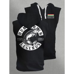 CSUKA - Esox Lucius férfi kapucnis, cipzáras mellény