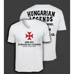 Deus Vult férfi v-nyakú póló