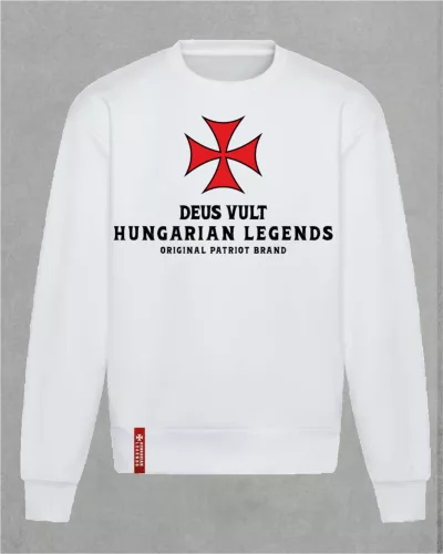 Deus Vult férfi kerek nyakú pulóver